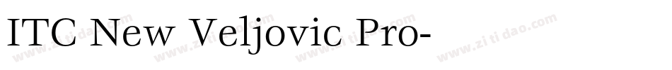 ITC New Veljovic Pro字体转换